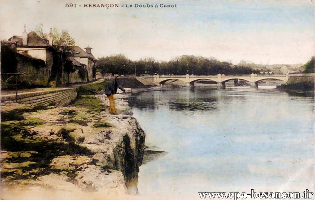 591 - BESANÇON - Le Doubs à Canot